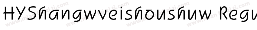 HYShangwveishoushuw Regular字体转换